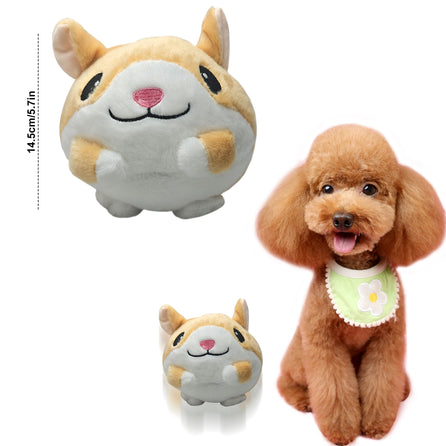 Cartoon Pig Pet toys Dog boredom reliever Anti-bite Interactive Dog Toys Mobile Dog Ball Chewable Dog Indoor Game