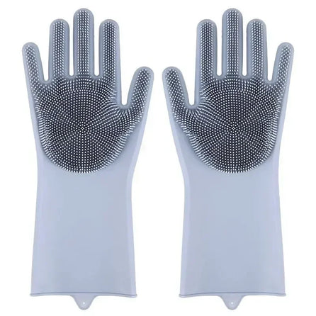 Pet Grooming Cleaning Gloves Dog Cat Bathing Shampoo Glove Scrubber Magic Dishwashing CleannerSponge Silicon Hair Removal Glove