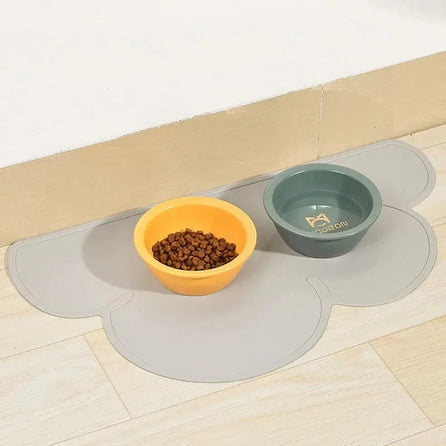 Cloud style Pet Feeding Mat for Cats and Dogs with Nonspill Nonslip Waterproof Leakage Food Easy to Clean Silicone Placemats