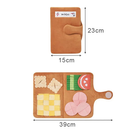 Pet Dog Snuffle Mat Puzzle Plush Dog Toys for Small Medium Dogs Dog Slow Food Toys Feeding Bowl Food Dispenser Treats Pad